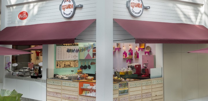 Ojuara Tapiocaria Eatery Concept Store in São Paulo, Brazil - Today we present Ojuara Tapiocaria, a new brazilian retail brand dedicated to the sale of tapioca.The store and all the concept was designed and developed by Estúdio Jacarandá.